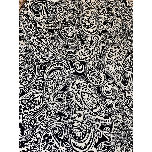 Talbots Size 6 Paisley Print Cotton Canvas Skirt - Excellent Condition - Picture 2 of 5
